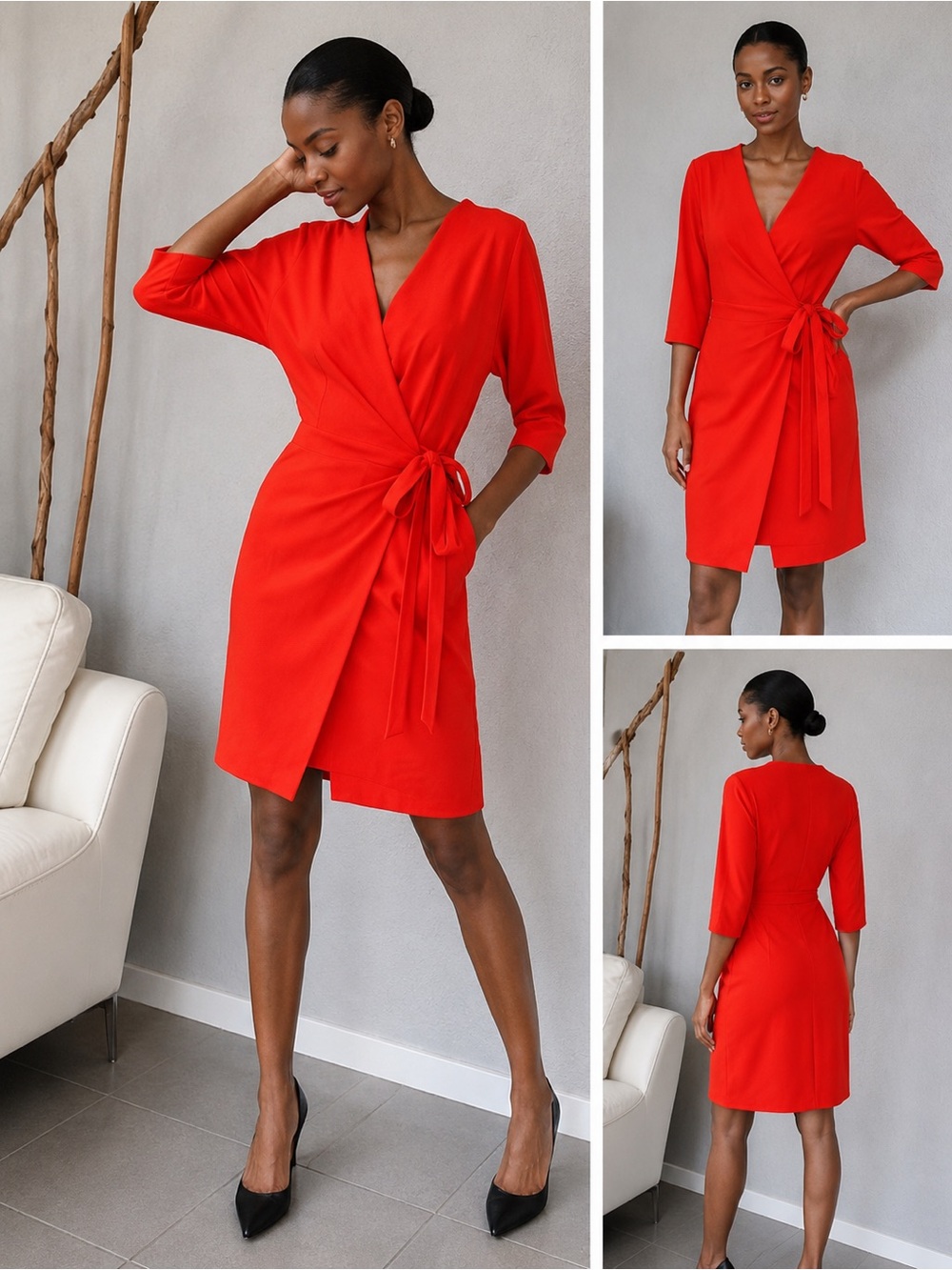 Topshop Bright Red Dress Size US-2 New With Tags ❤️